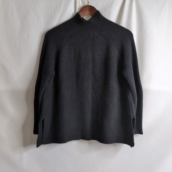 Zara Women's Thick Knit Black Turtleneck, Small - Picture 1 of 7